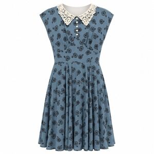 Hell Bunny Cottagecore Bicycle Print Midi Dress Women S Coquette Twee Romantic